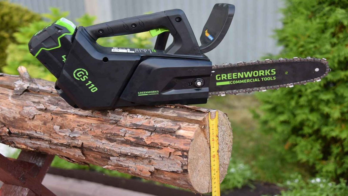 аккумуляторная цепная пила Greenworks GD40TCS