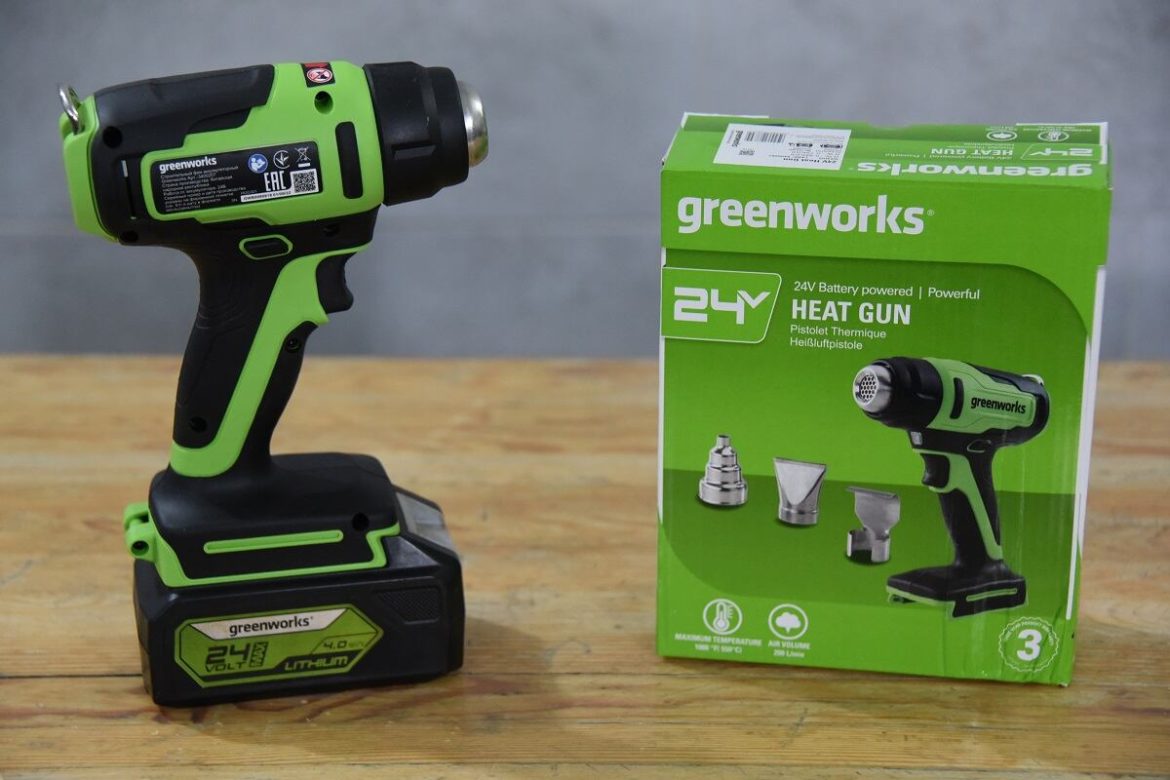 аккумуляторный фен Greenworks G24HG внешний вид аккумуляторный фен Greenworks G24HG