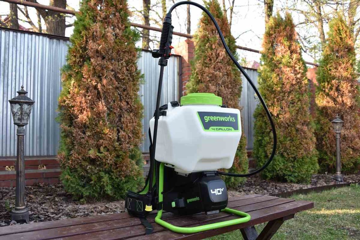аккумуляторный опрыскиватель Greenworks G40BPS
