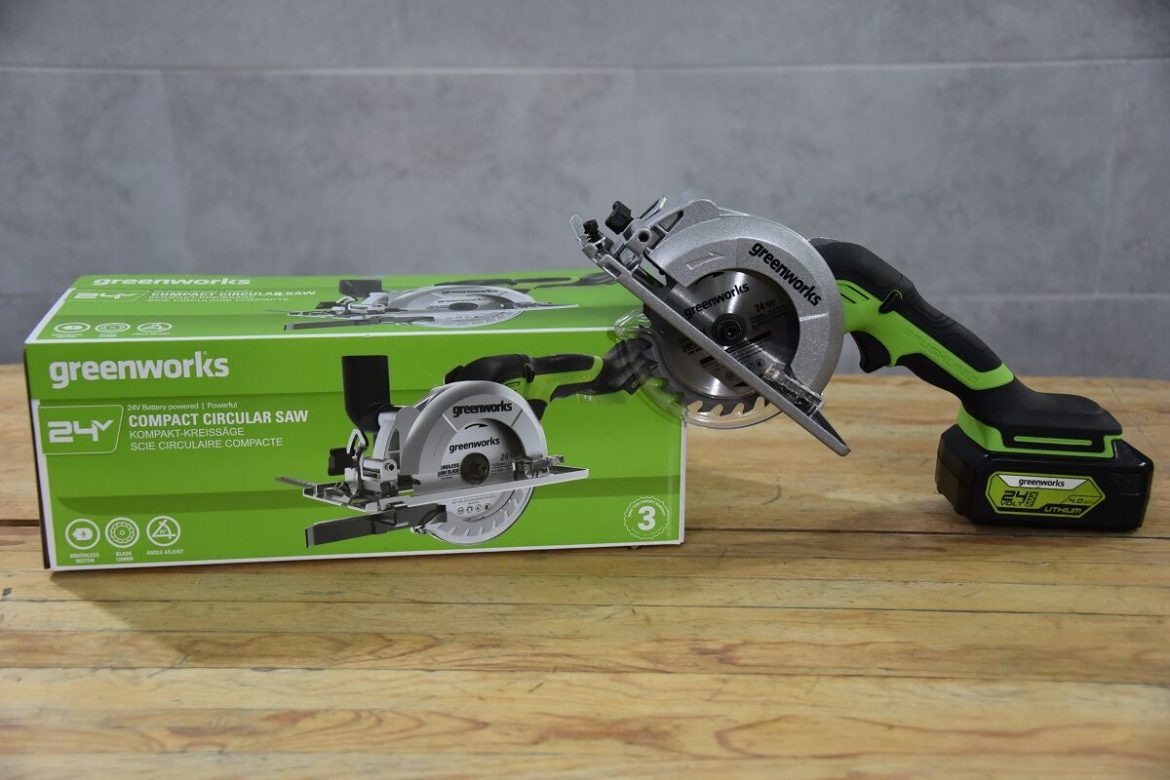 аккумуляторная циркулярная пила Greenworks G24MCS