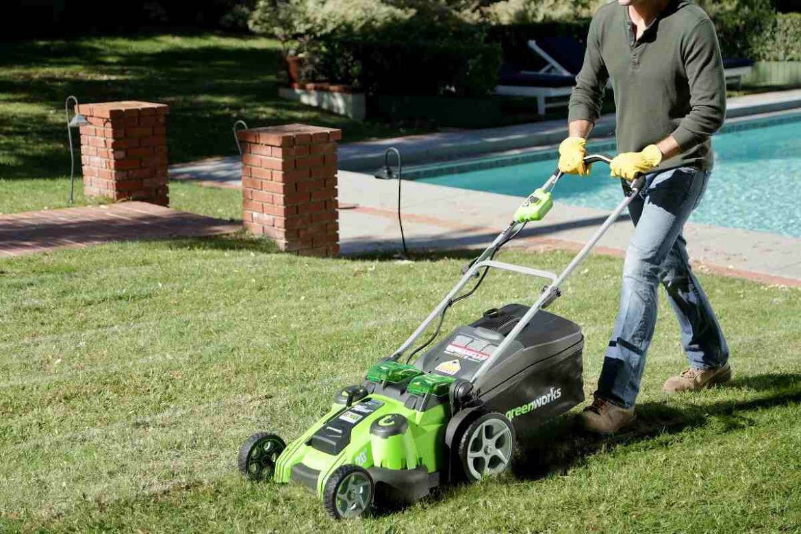 аккумуляторная газонокосилка GREENWORKS TWIN FORCE G40LM49DB