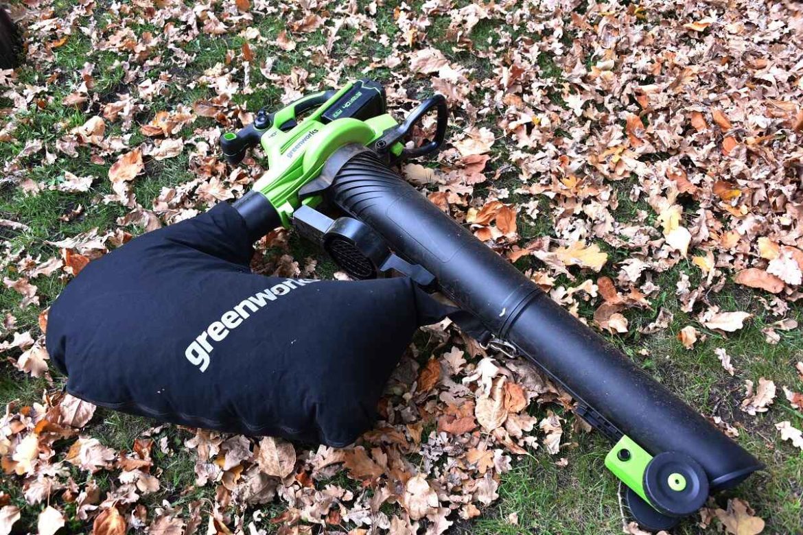 аккумуляторная воздуходувка-пылесос Greenworks GD40BVII