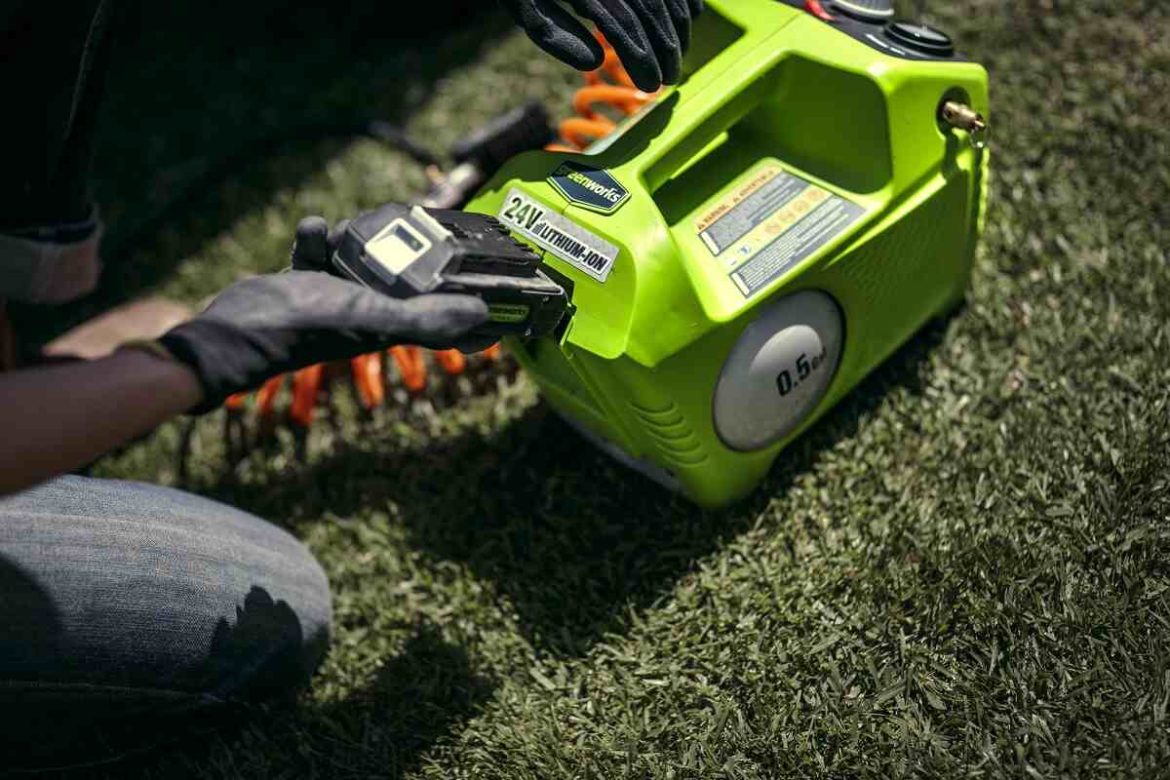 аккумуляторный компрессор Greenworks G24AC