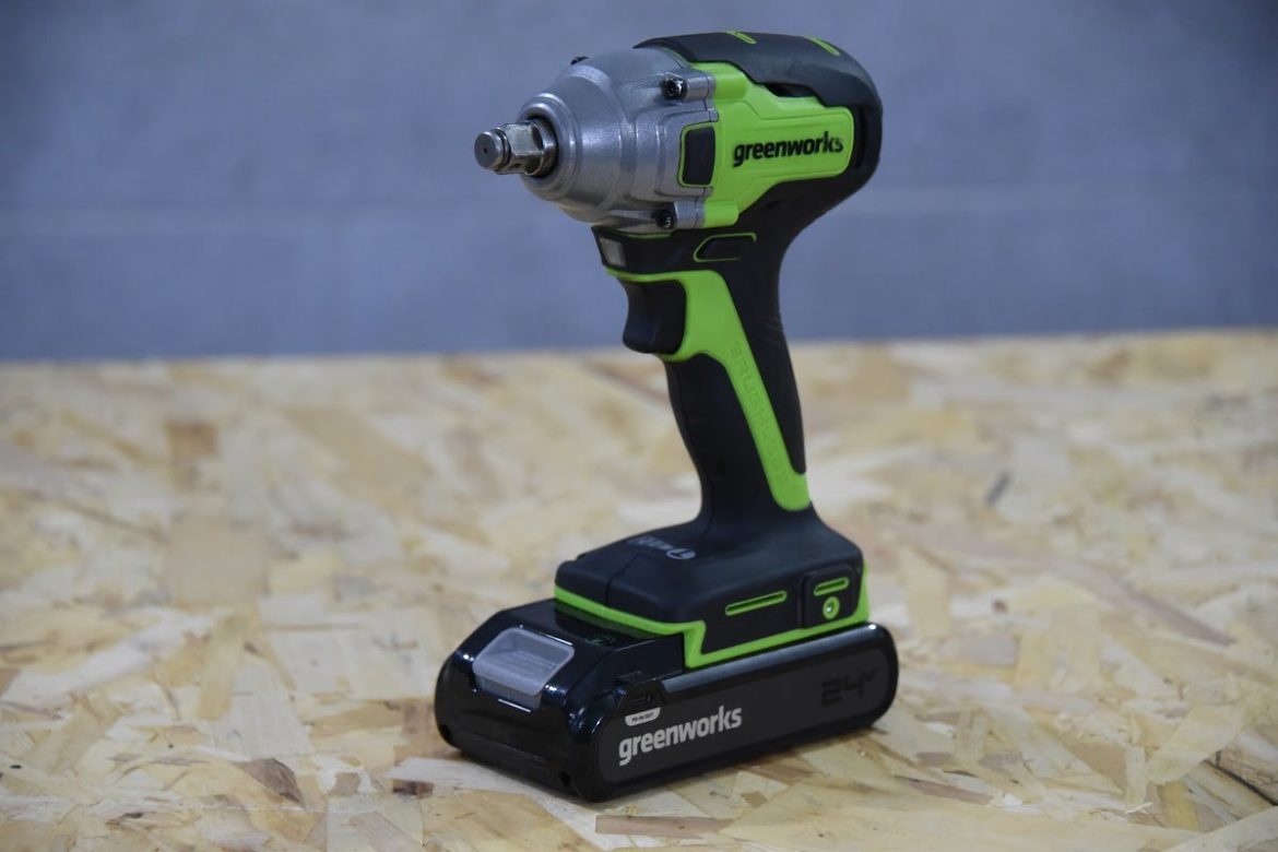 аккумуляторный гайковерт Greenworks GD24IW400